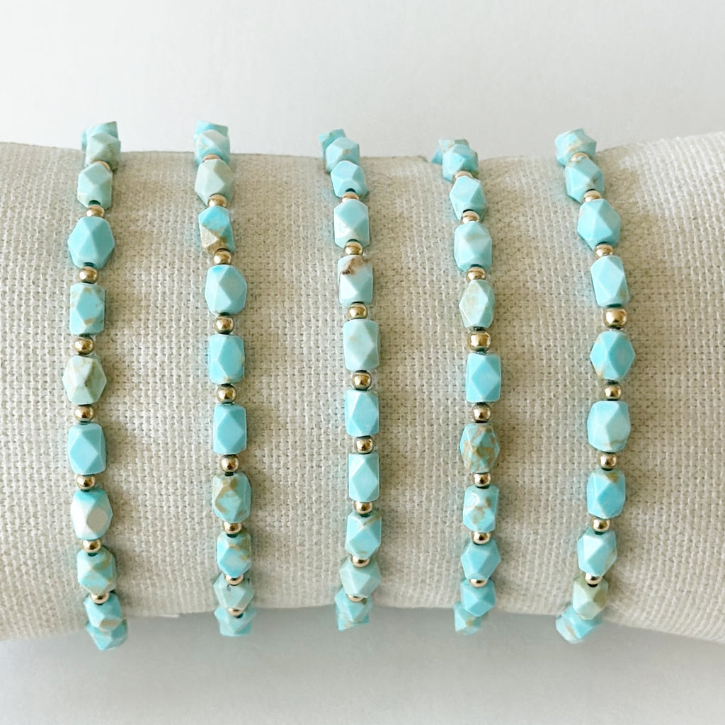 Tallulah Bracelets, Turquoise