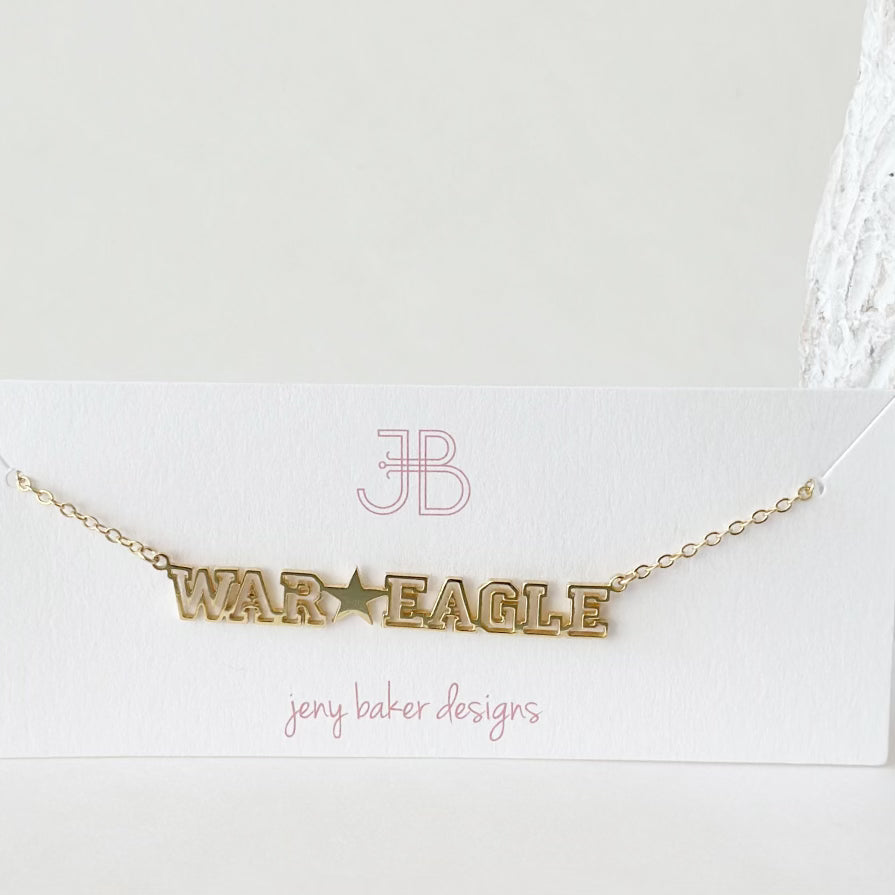 Collegiate Banner Necklace