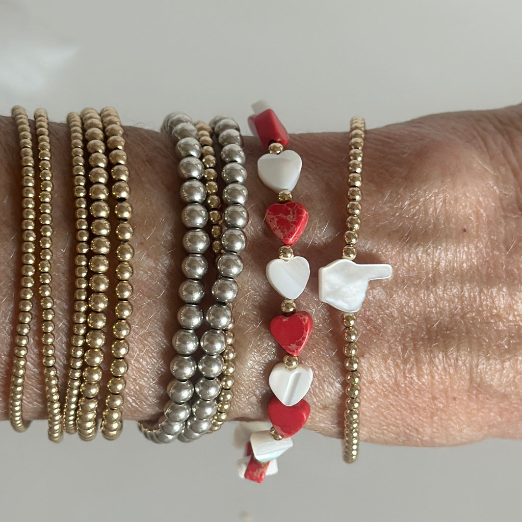 Pippa Heart Gameday Bracelet
