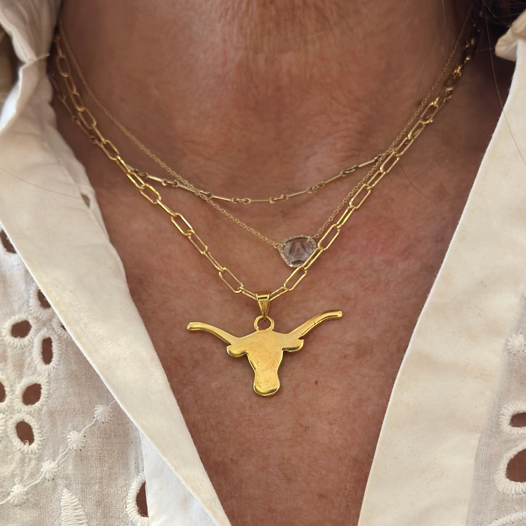 Golden Bevo Necklace