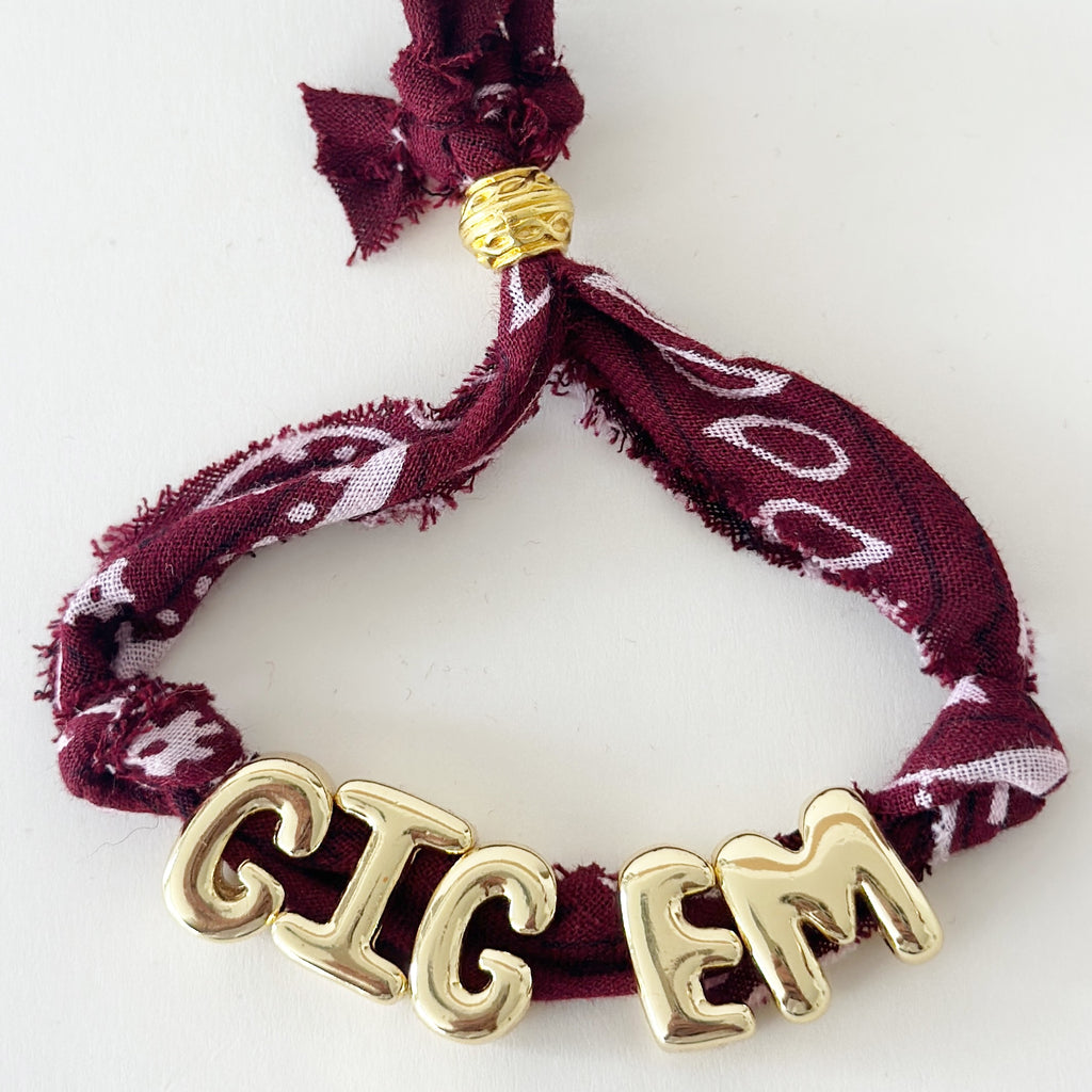 Bandana Gameday Bracelets