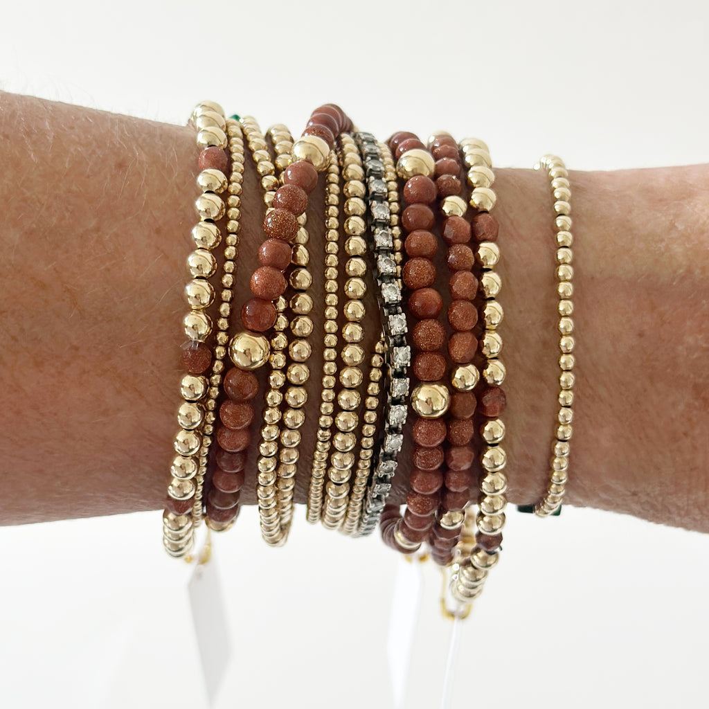 Chelsea Bracelets, Burnt Orange