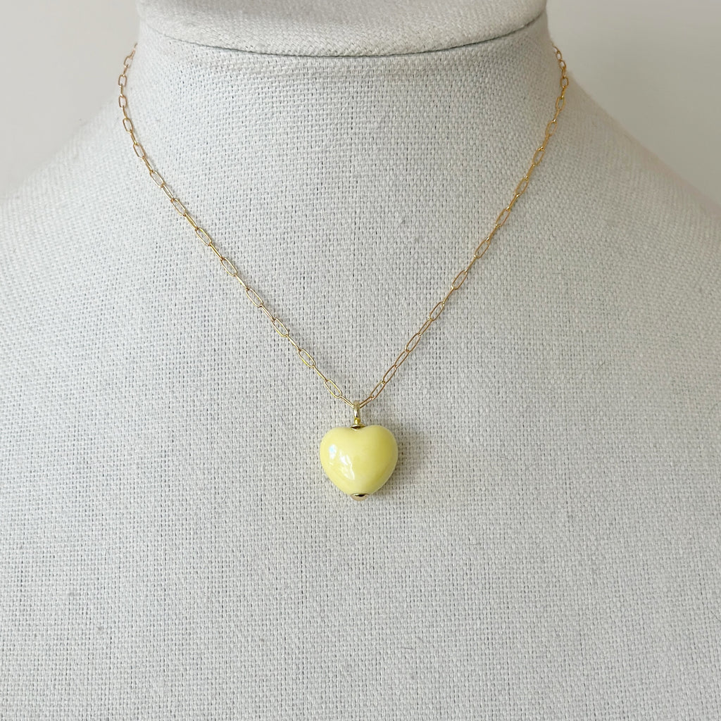Mini Puffy Heart Necklaces, Color