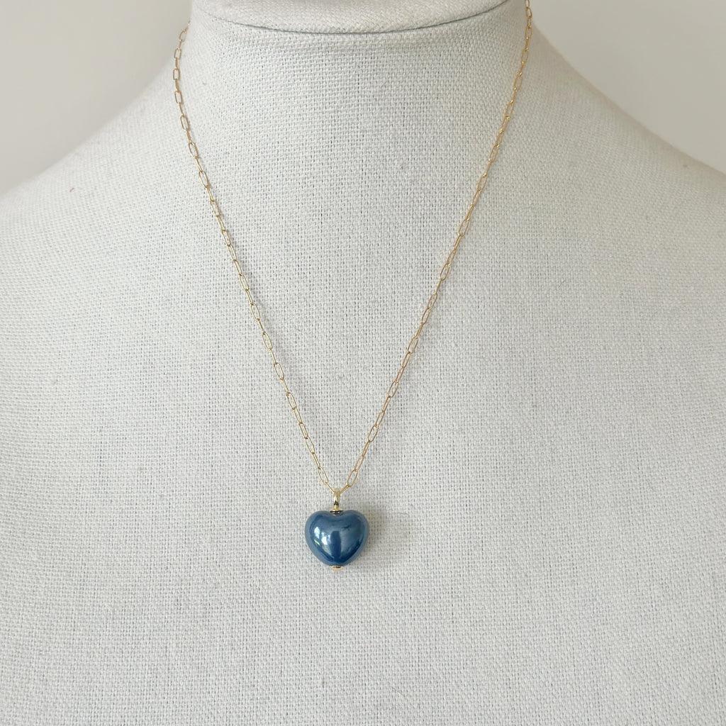 Mini Puffy Heart Necklaces, Color