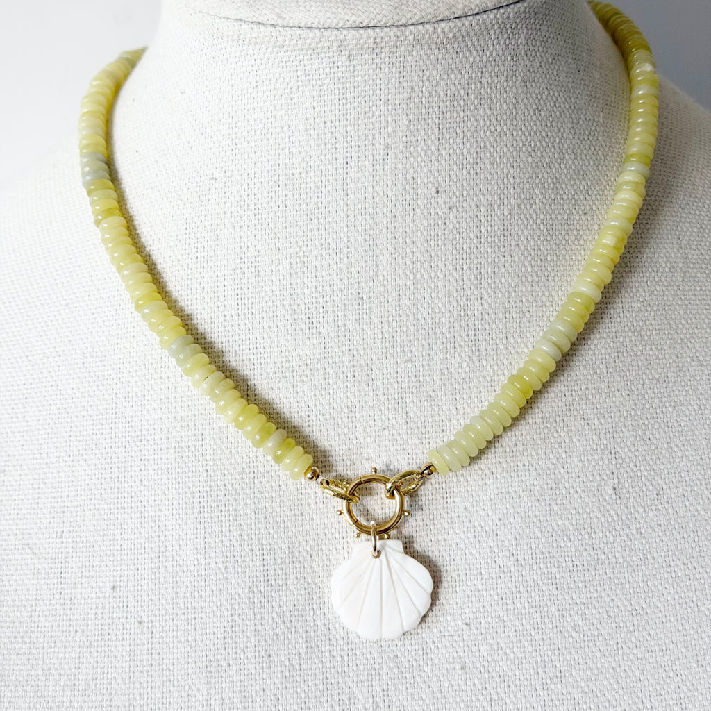 Beaded Shelly Necklace | Jeny Baker Designs