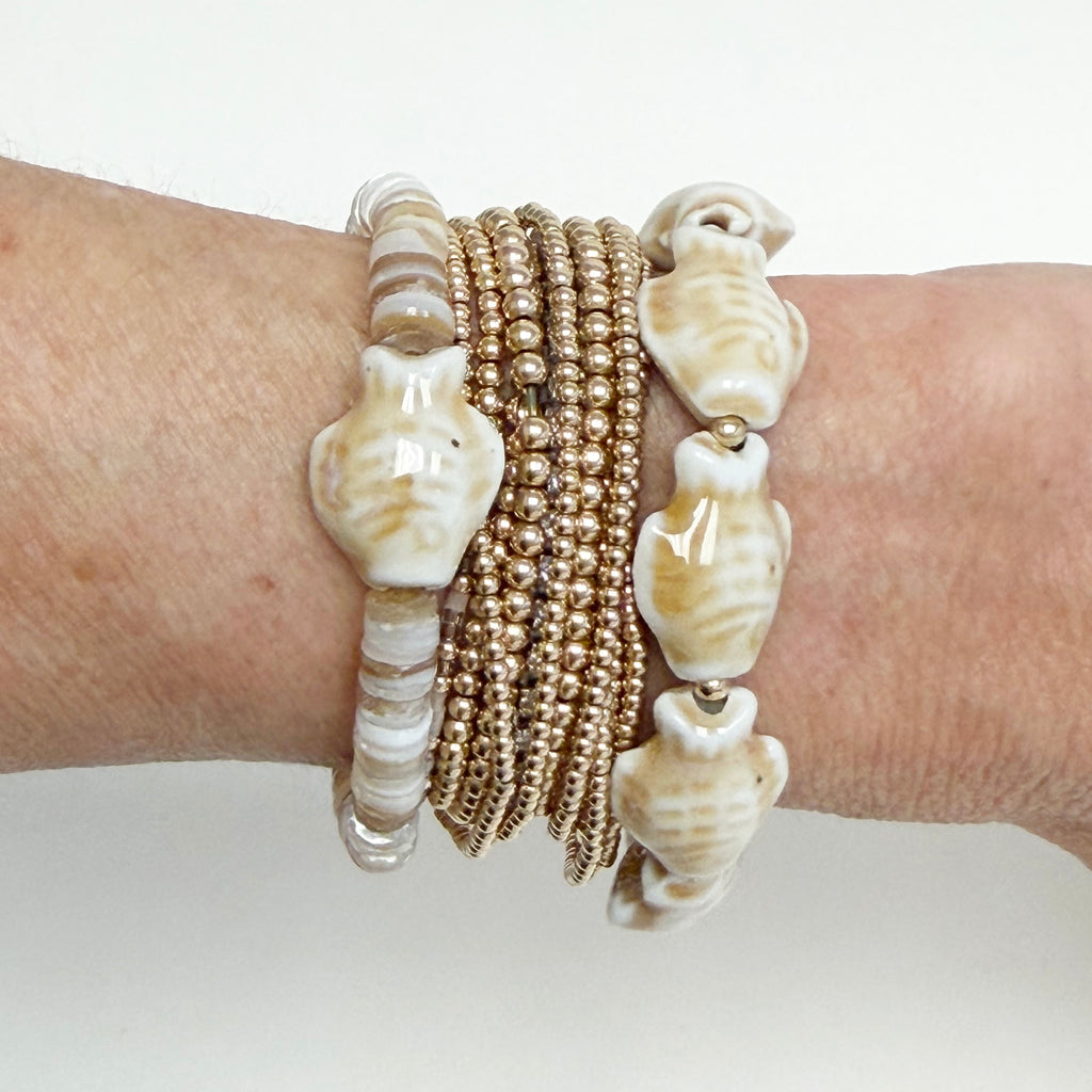 Marina Bracelets, Neutral | Jeny Baker Designs