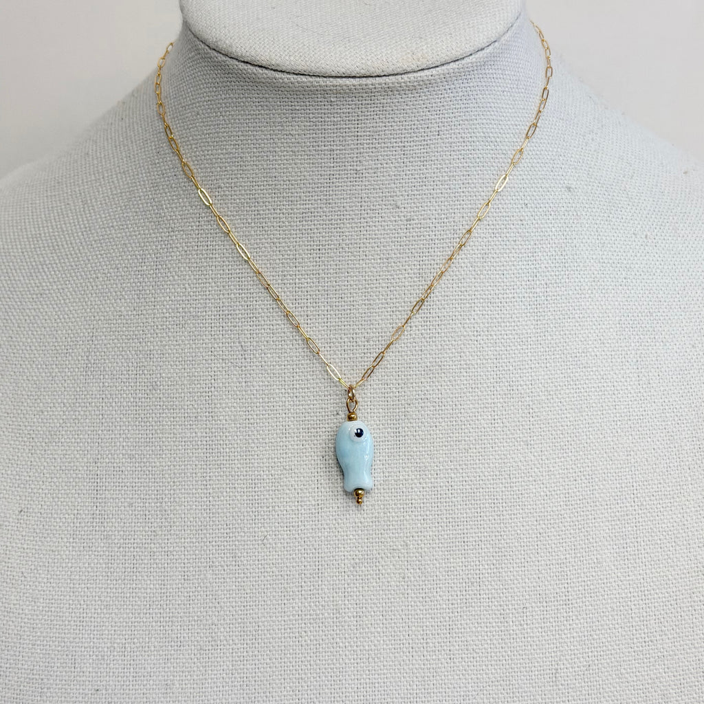 Chubby Fish Necklace *new colors! | Jeny Baker Designs