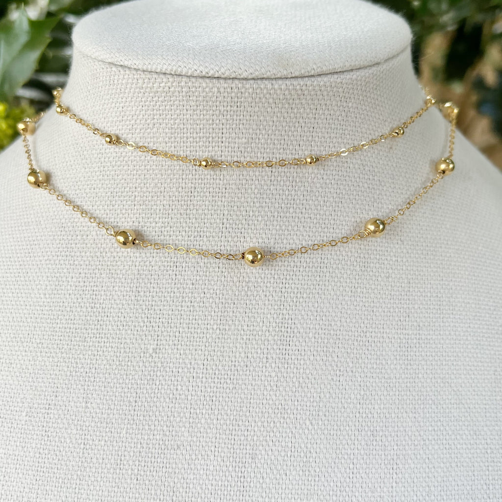 Maddy Necklace, gold filled