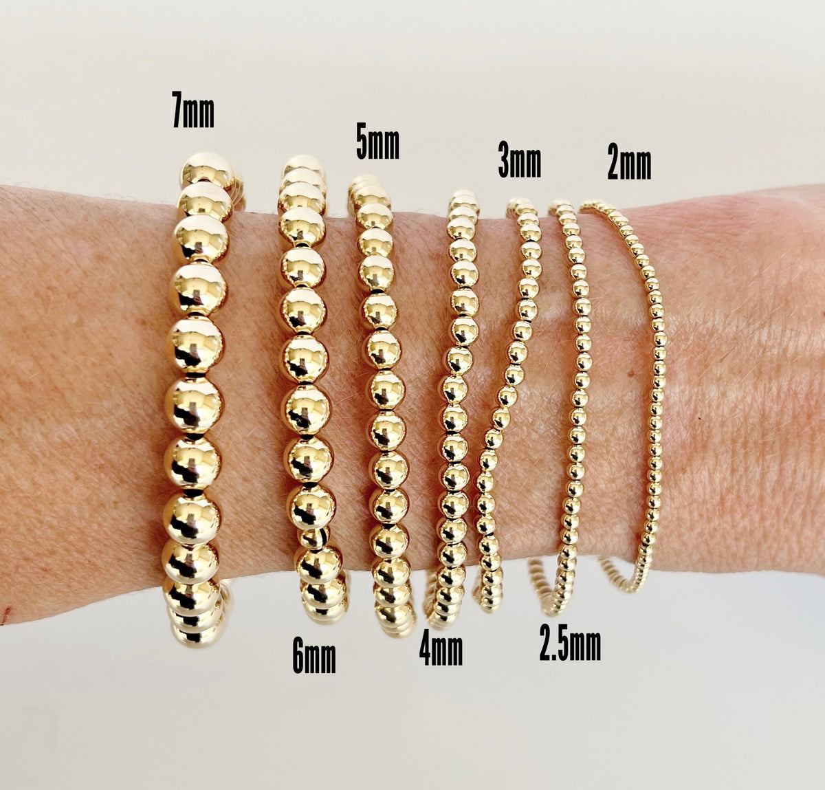 14k Gold Filled Beaded Bracelets | Jeny Baker Designs